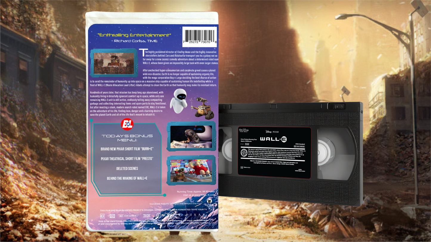 Wall-E Fully Playable Custom VHS