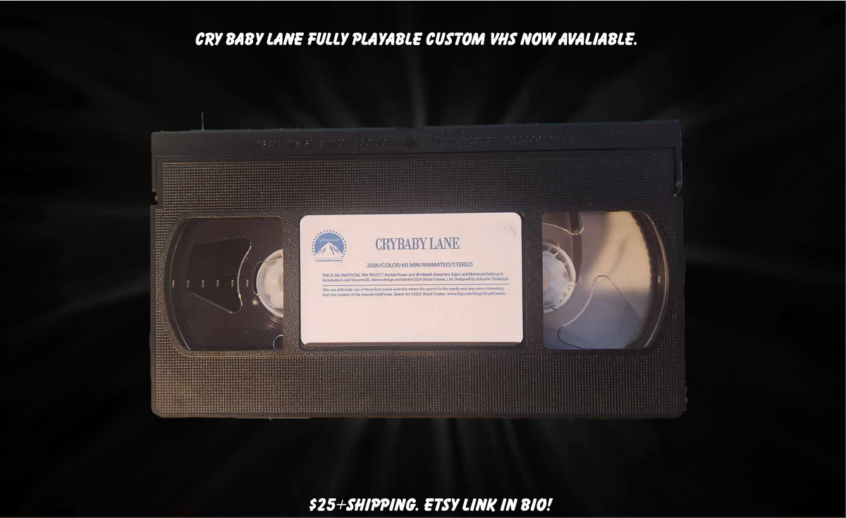 Nickelodeon Crybaby Lane Custom VHS Tape