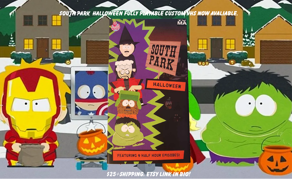 South Park Halloween Custom VHS Tape