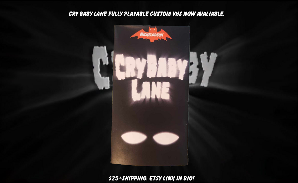 Nickelodeon Crybaby Lane Custom VHS Tape