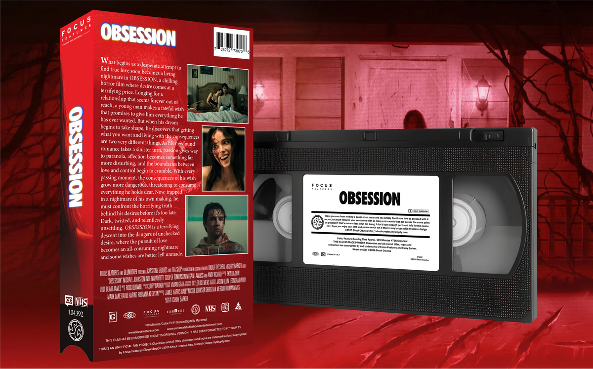 Obsession Custom VHS Tape
