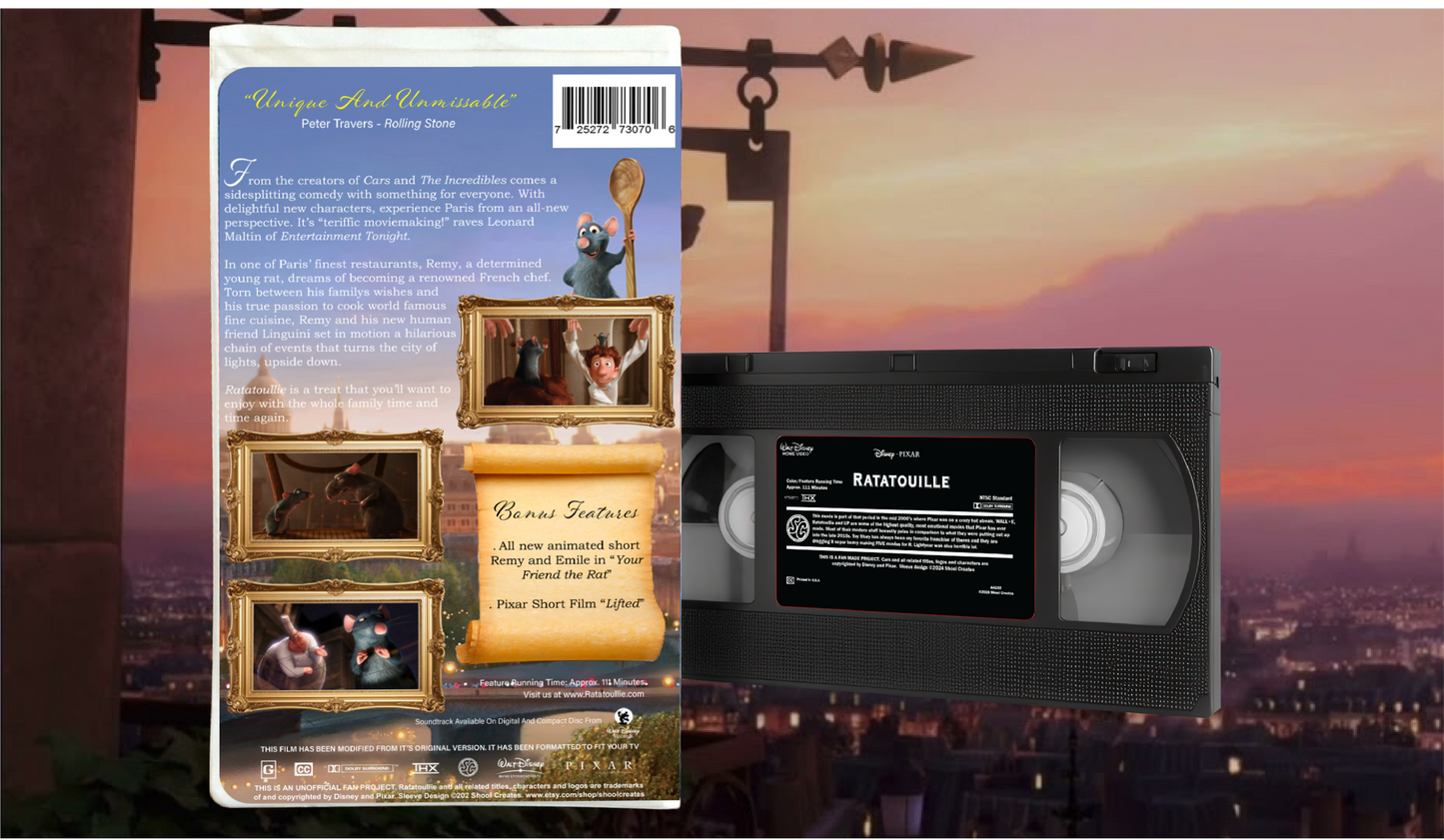 Ratatouille Fully Playable Custom VHS