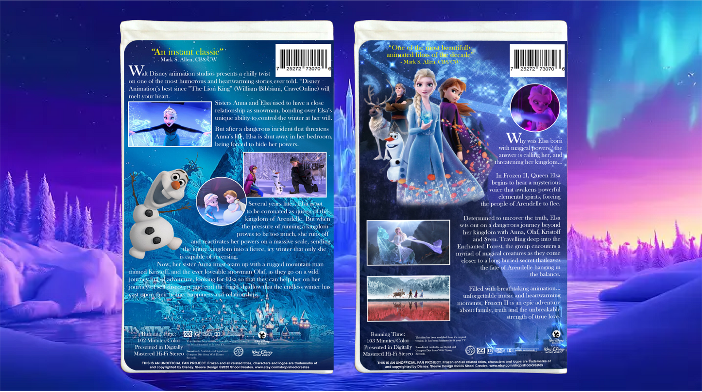 Disney Frozen Fully Playable Custom VHS