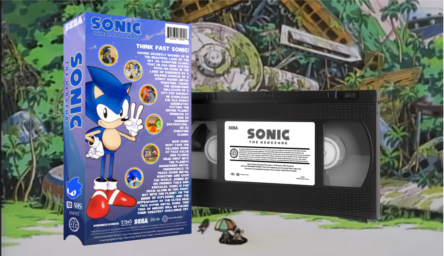 Sonic OVA Fully Playable Custom VHS
