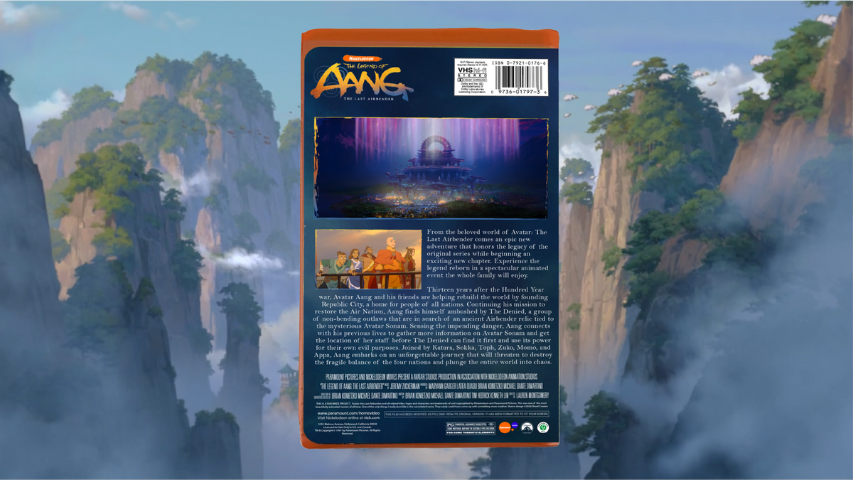The Legend of Aang: The Last Airbender Custom VHS Tape