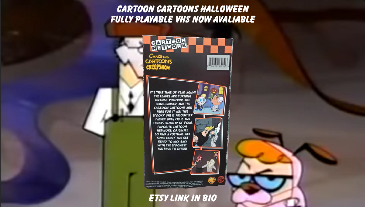 Cartoon Cartoons Creepshow Custom VHS Tape – Shool Creates