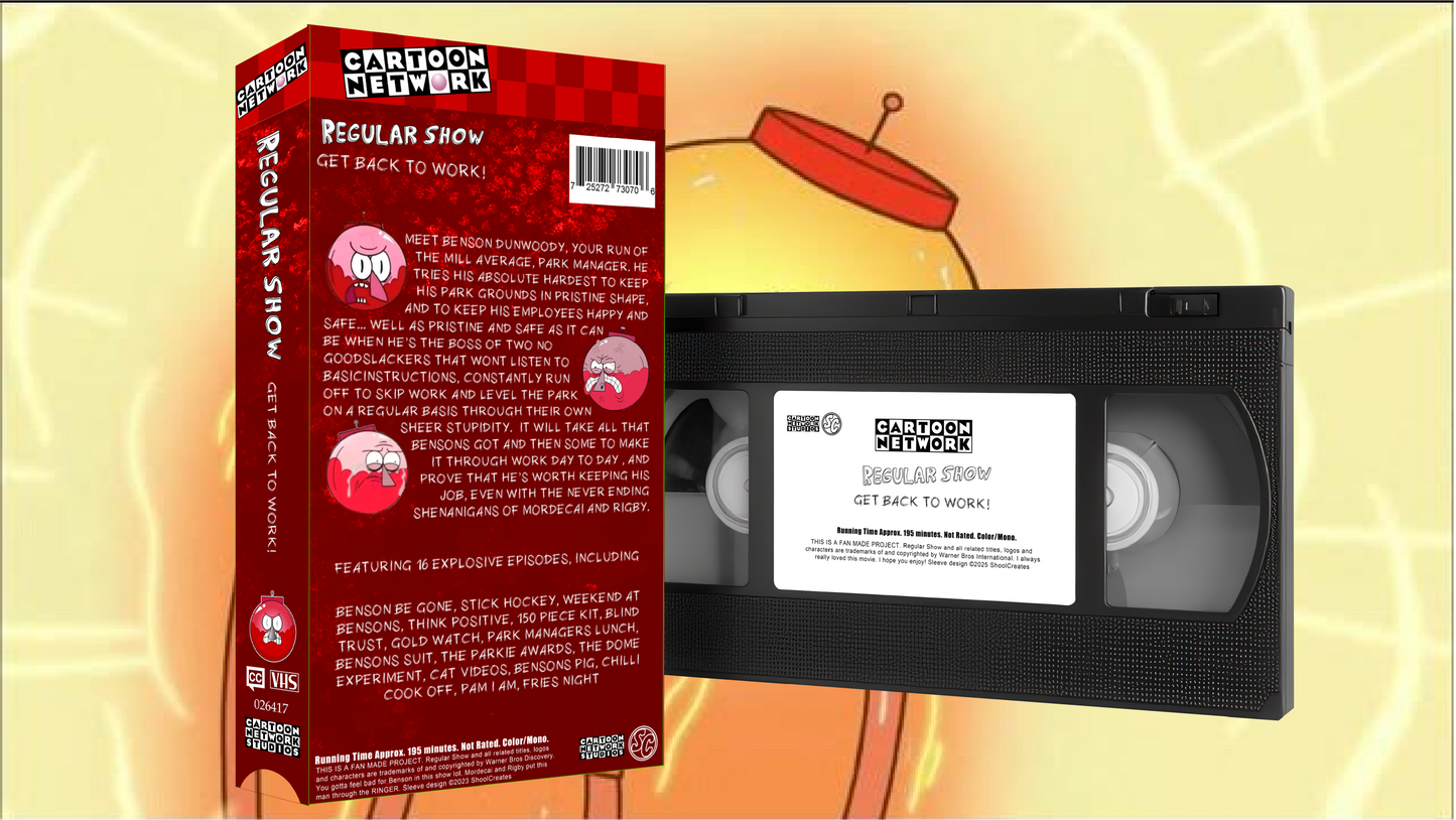 Regular Show Get Back To Work Fully Playable VHS